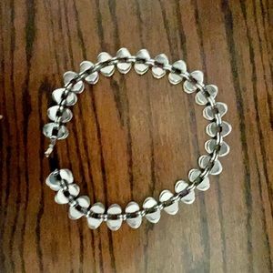 Vintage costume silver tone necklace